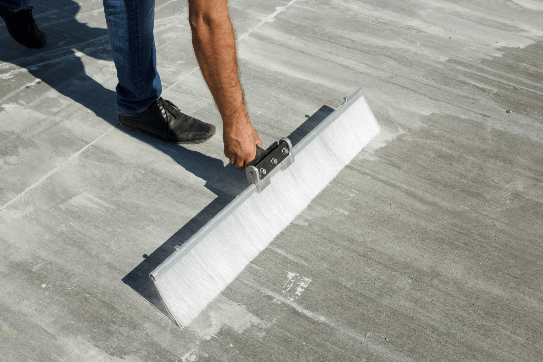 broom finish concrete texture