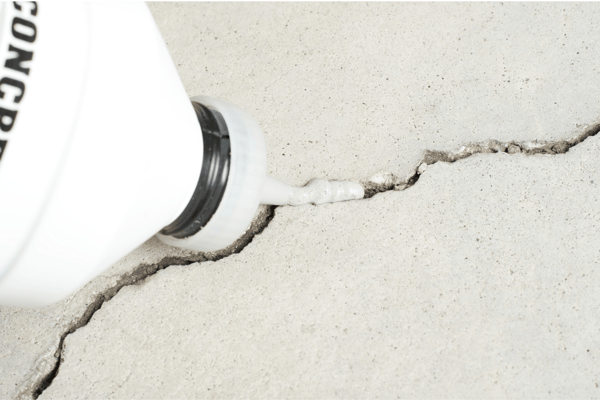 how to repair cracks on concrete garage floor