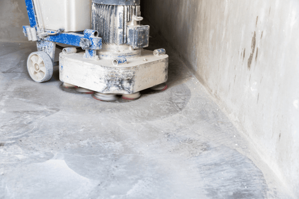 Begin Grinding concrete floor