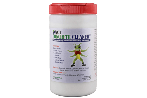 9. ACT Concrete Cleaner Removes Oil Grease Mildew Stains