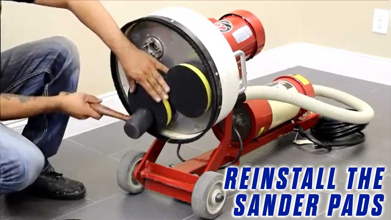 How to Replace a Grommet Sander Pad on an Onfloor EZV Sander - Onfloor