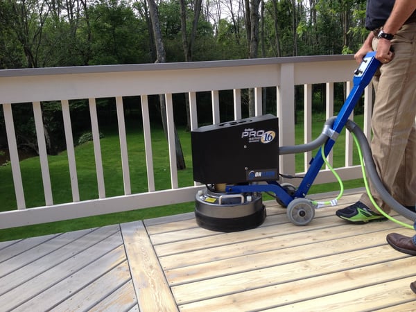 Q: CAN I USE A CONCRETE FLOOR GRINDER FOR DECK RESTORATION ON ANY TYPE OF WOOD?