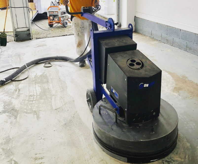 How to Resurface Concrete Using Commercial Equipment