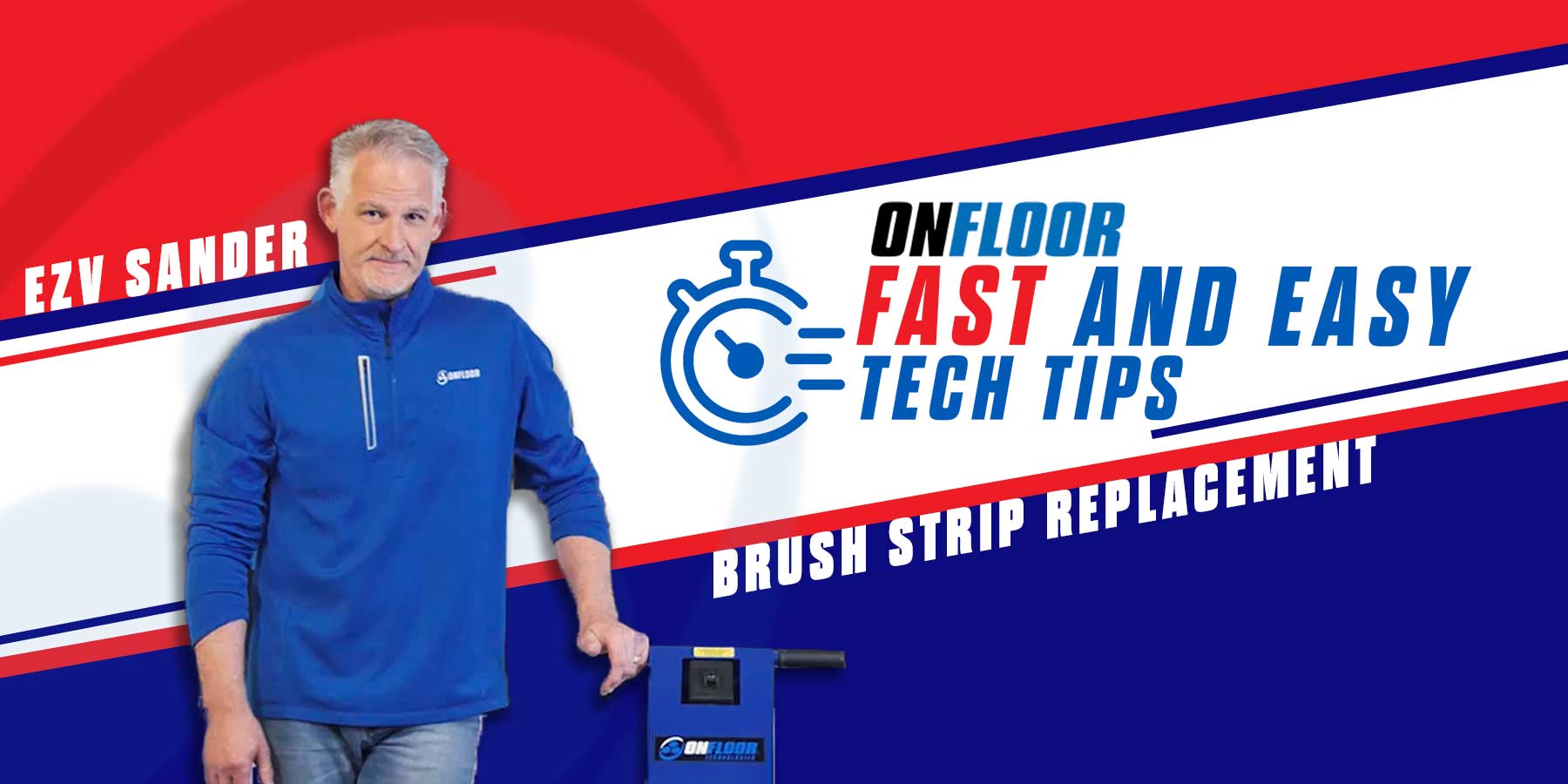 How to Replace the Brush Strip on an Onfloor EZV Sander